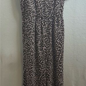 Black and White Floral Romper